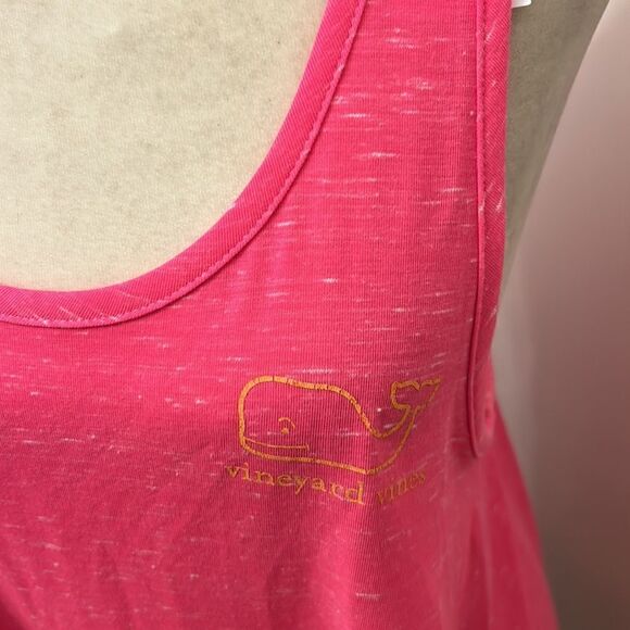 Vineyard Vines vintage whale hot pink tank top Size S New - Picture 3 of 8